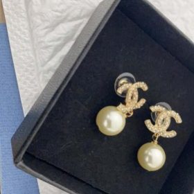 Pearls Pendant Diamond Letter Earrings CCED-9110233 photo review